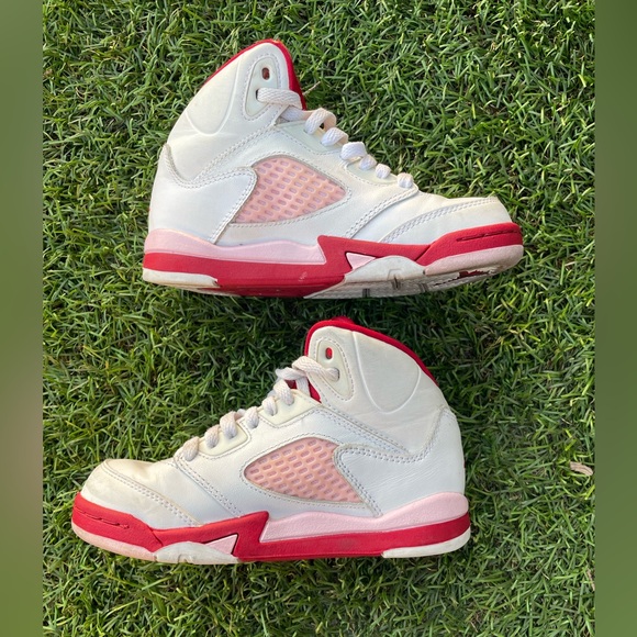 Air Jordan 5 Retro PS White Pink Red Foam Sz(12c) - Picture 4 of 7